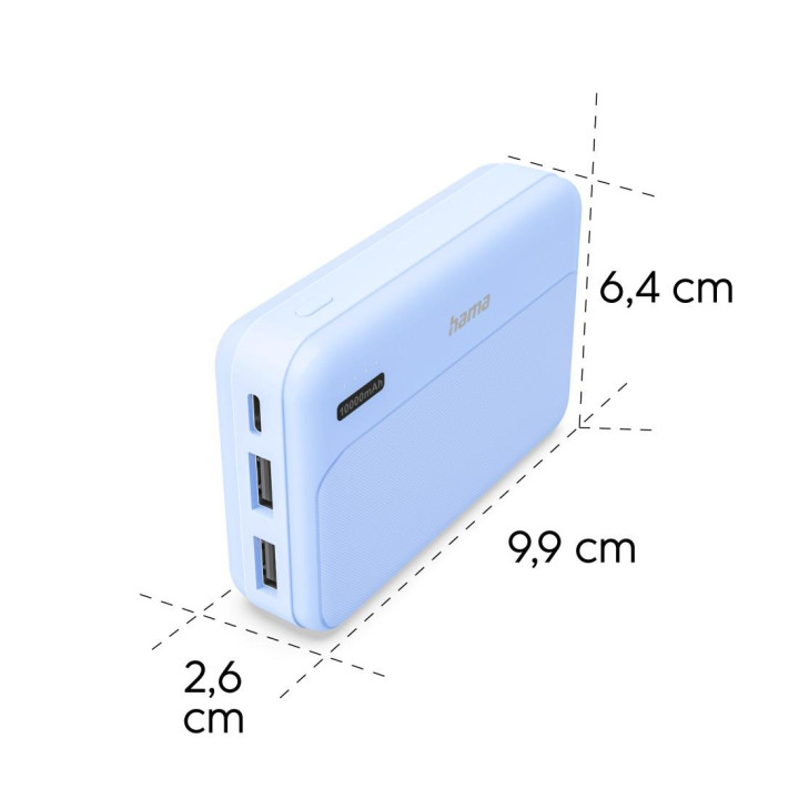Външна батерия HAMA Pocket 10, 10000 mAh - HAMA-201772 - 5
