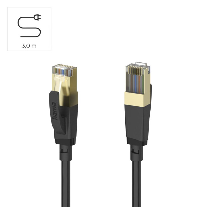 Мрежов кабел HAMA Cat-8 S/FTP, 3м, 40Gbit/s - HAMA-202002 - 7