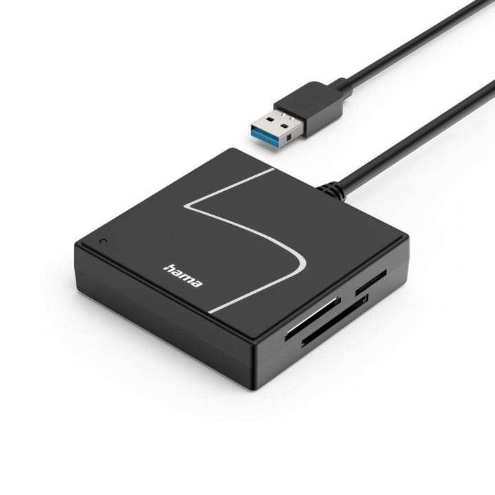 Четец за карти HAMA, USB-A 3.0, SD/microSD/CF/MS - HAMA-200148 - 3