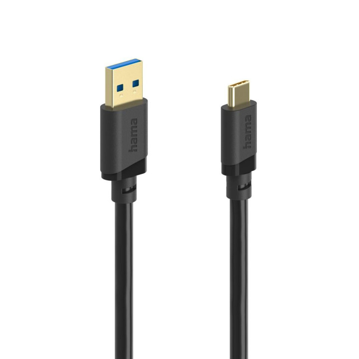 Кабел HAMA USB-C към USB-A, USB 3.2 Gen 1 5Gbit/s 0.75м - HAMA-202005 - 2