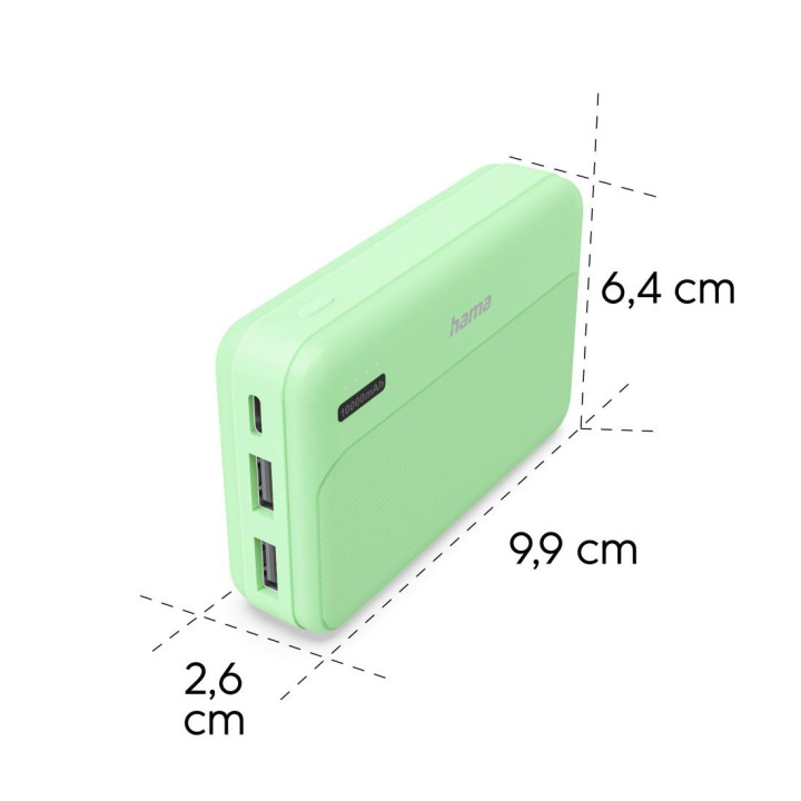 Външна батерия HAMA Pocket 10, 10000 mAh - HAMA-201771 - 5