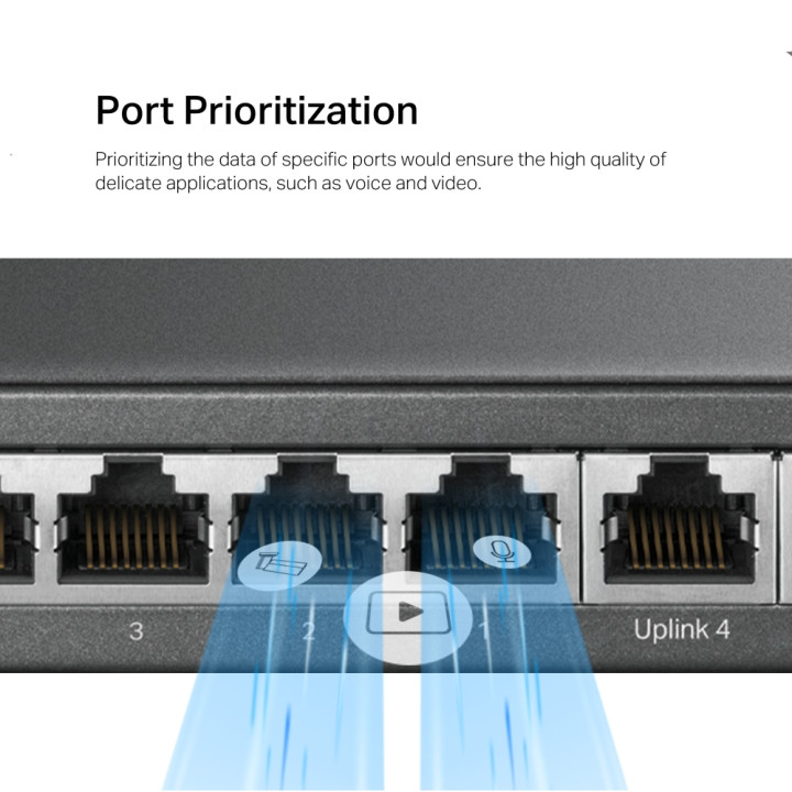 Мрежов комутатор Mercusys MS112GMP, 12-портов гигабитов с 8 PoE+ порта  - 6