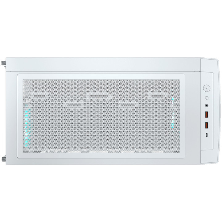 Кутия за компютър COUGAR AIRFACE ECO RGB, Midi Tower, ATX, ARGB вентилатора: 2x180mm отпред + 1x120mm отзад, Бял - CGR-5YA2W-RGB