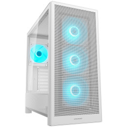 Кутия за компютър COUGAR GAMING MX230 RGB, Midi Tower, Бял, RGB контрол, 4x 120mm aRGB вентилатора - CGR-2PC8W-RGB - 1