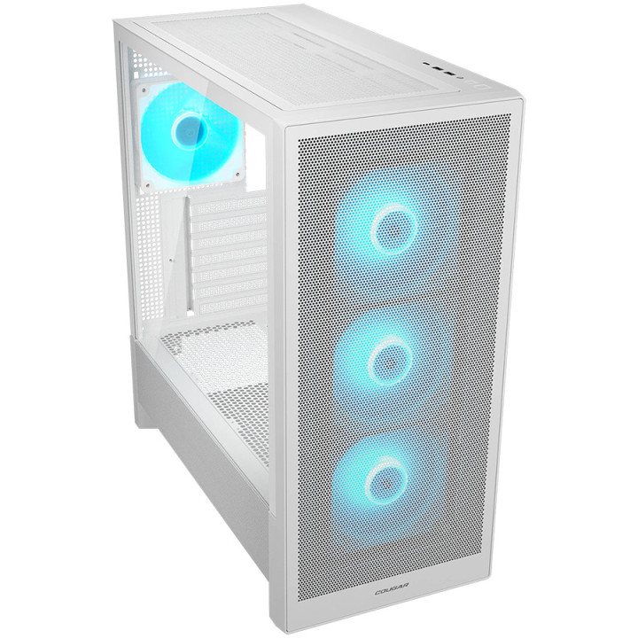 Кутия за компютър COUGAR GAMING MX230 RGB, Midi Tower, Бял, RGB контрол, 4x 120mm aRGB вентилатора - CGR-2PC8W-RGB - 8