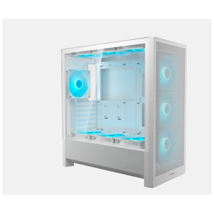Кутия за компютър COUGAR GAMING MX230 RGB, Midi Tower, Бял, RGB контрол, 4x 120mm aRGB вентилатора - CGR-2PC8W-RGB - 14