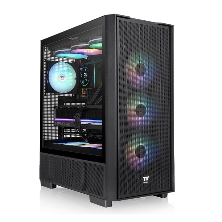 Кутия за компютър Thermaltake S380 TG ARGB, Middle Tower, ATX/mATX/ITX - CA-11K-00M1WN-00 - 1