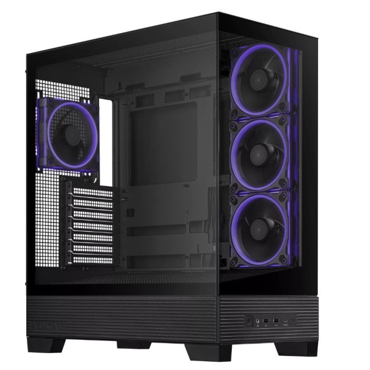 Кутия за компютър ASUS A31 Plus TG, Middle Tower, ATX/mATX/ITX - 90DC00R0-B19000 - 2