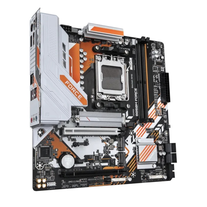 Дънна платка Gigabyte B850M Force WF6E, AMD AM5 Ryzen, DDR5, 2 DIMM слота, mATX - 3