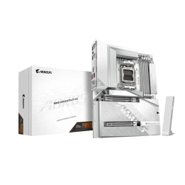 Дънна платка Gigabyte B850 AORUS STEALTH ICE, AMD AM5, WiFi 7, DDR5, 4x M.2 - B850 A STEALTH ICE - 1