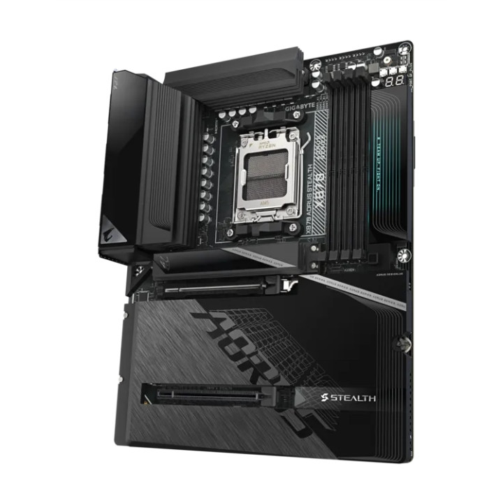 Дънна платка Gigabyte X870 AORUS STEALTH, DDR5, Wi-Fi 7, ATX - X870 A STEALTH - 4