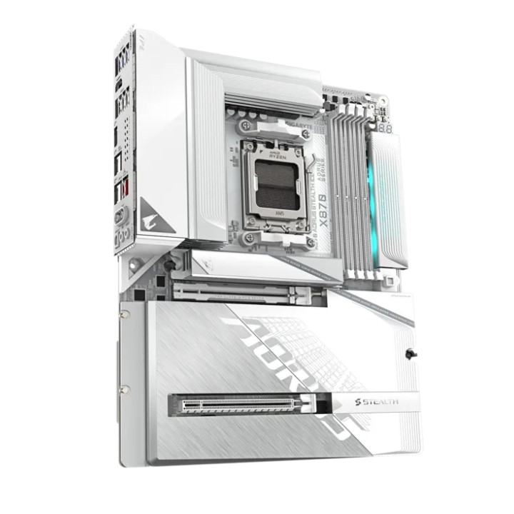 Дънна платка Gigabyte X870 AORUS STEALTH ICE, DDR5, Wi-Fi 7, ATX - X870 A STEALTH ICE - 4