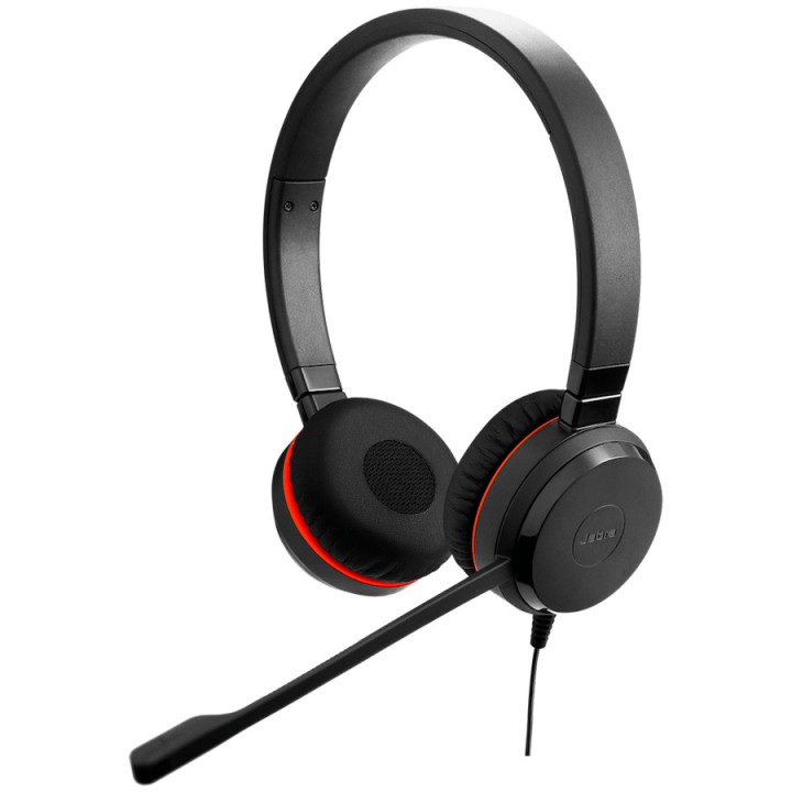 Слушалки JABRA Evolve 20 SE, Стерео, USB-C/USB-A адаптер, Кожа - 4999-823-369 - 3