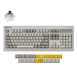 Безжична механичка клавиатура Keychron R6 QMK Retro, Super Brown Switch - R6-M3 - 1