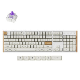 Геймърска безжична механична клавиатура Keychron K10 HE Magnetic Switch - White Special Edition - K10H-Q1 - 1