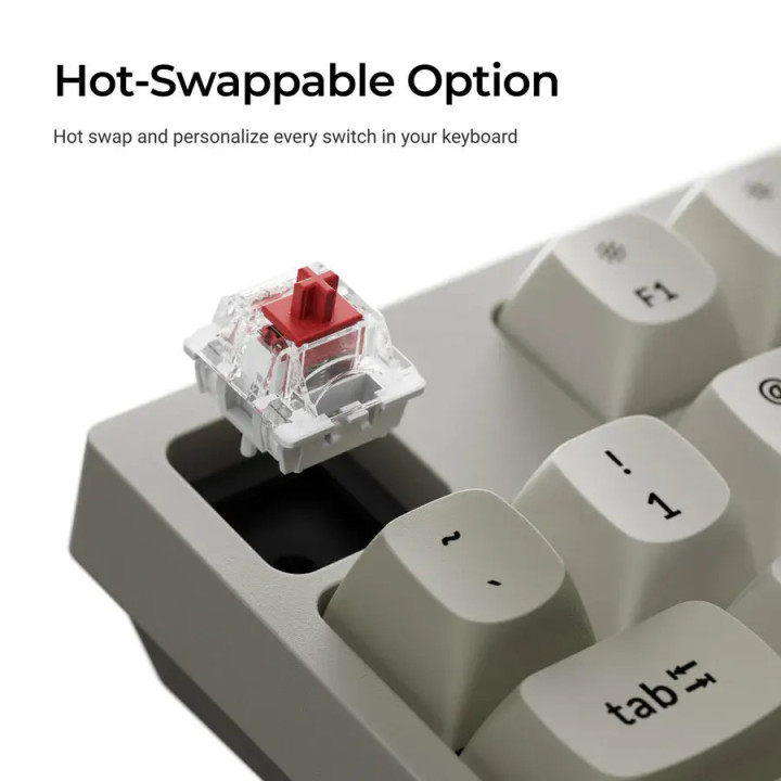 Геймърска механична клавиатура Keychron C1 Pro 8K QMK - Super Banana Switch - C1PX-M4 - 3