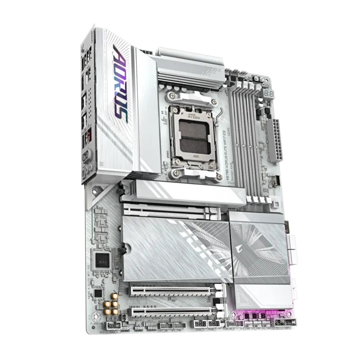 Дънна платка Gigabyte X870E AORUS ELITE WIFI7 ICE, DDR5, 4 DIMM слота - X870E A ELITE WF7 ICE - 3