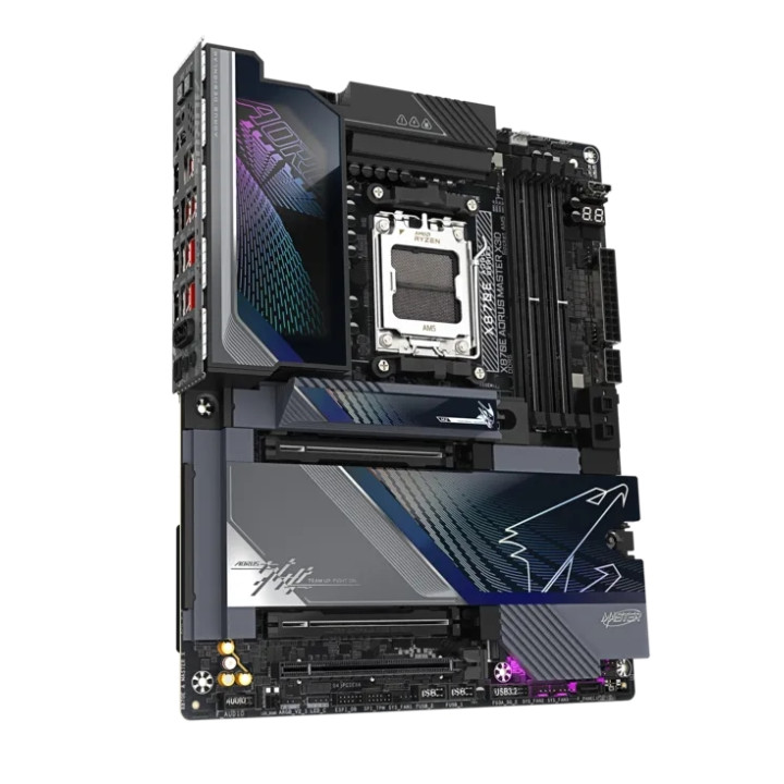 Дънна платка Gigabyte X870E AORUS MASTER X3D, AMD AM5 Ryzen, DDR5, 4 DIMM, PCIe 5.0 - X870E A MASTER X - 6