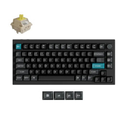 Безжична механичка клавиатура Keychron Q1 Ultra 8K Black - Silk POM Switch Banana - Q1U-M4 - 1