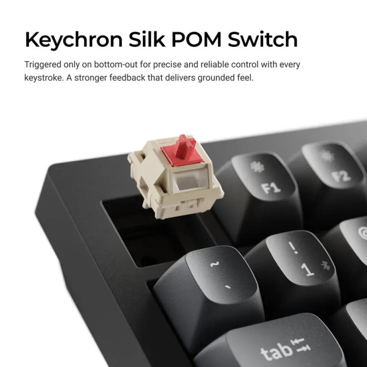 Безжична механичка клавиатура Keychron V6 Ultra 8K - Silk POM Switch Brown - V6U-D3 - 3