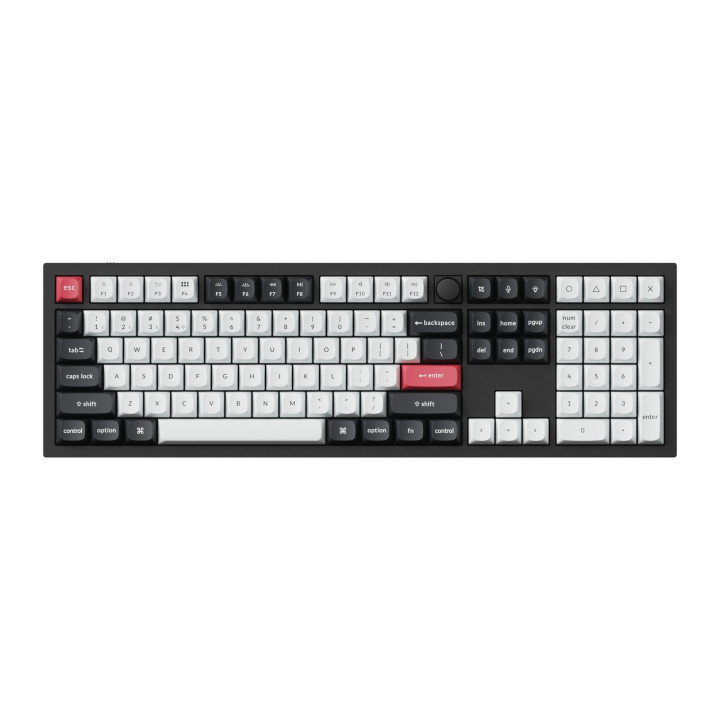 Безжична механичка клавиатура Keychron Q6 HE QMK Gateron Double-Rail Magnetic Switch, Carbon Black- Q6H-M1 - 2