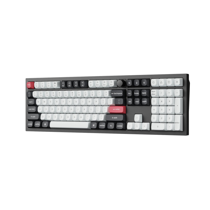 Безжична механичка клавиатура Keychron Q6 HE QMK Gateron Double-Rail Magnetic Switch, Carbon Black- Q6H-M1 - 4