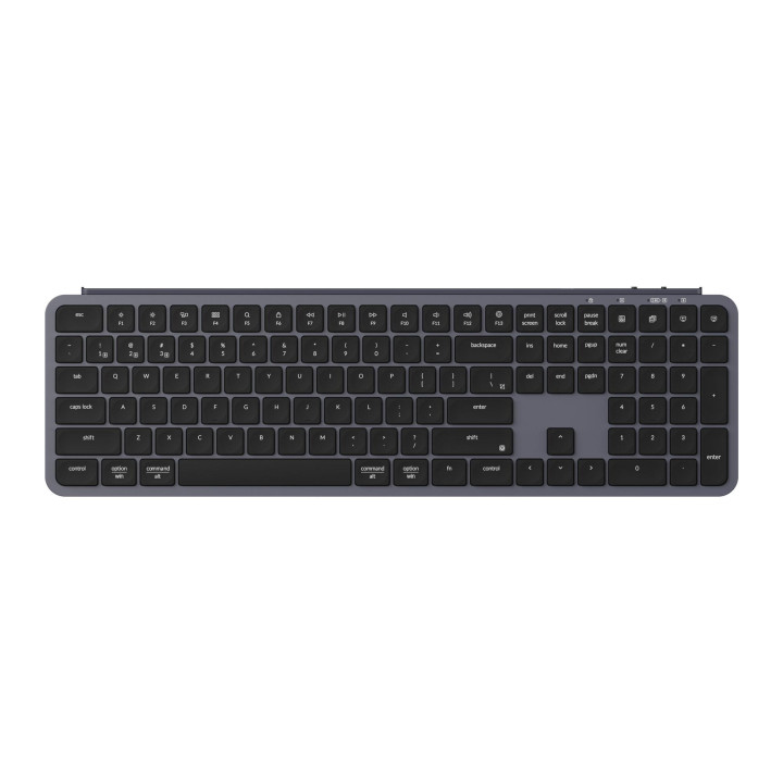 Безжична Bluetooth клавиатура Keychron B6 Pro, Пълен размер, нископрофилни бутони, Bluetooth/Wireless - B6P-K1 - 1