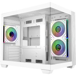 Кутия за компютър Cooler Master Elite 481, Mini Tower, Micro ATX/Mini ITX, с 3 броя 120mm ARGB PWM вентилатора - E481-WHNN-S00 -