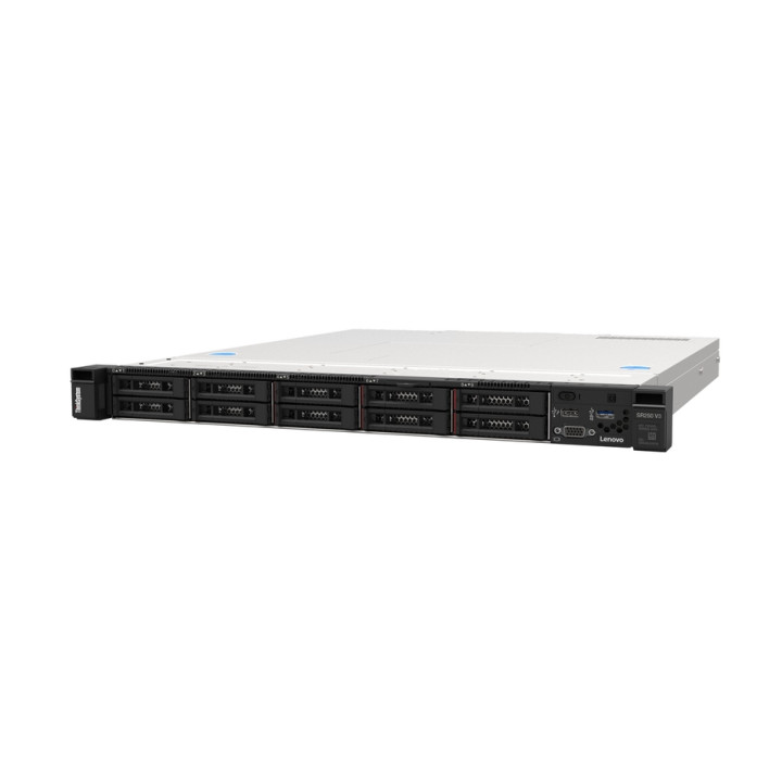 Сървър Lenovo ThinkSystem SR250 V3, Intel Xeon 6353P 8C 2.7GHz, 32GB DDR5 4800MHz, RAID 545-8i контролер, 800W - 7DCLA04XEA - 1