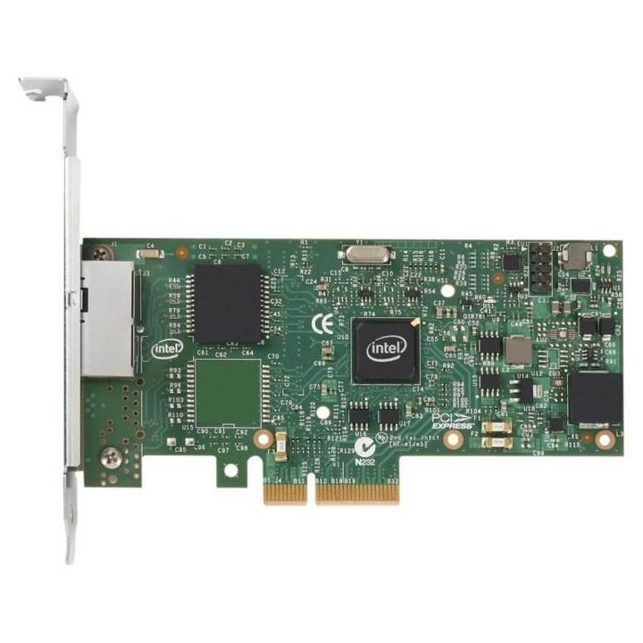 Мрежова карта Intel I350-T2V2, 2x Gigabit RJ-45, PCI интерфейс, 10/100/1000 MB/s - I350T2V2BLK-C - 1