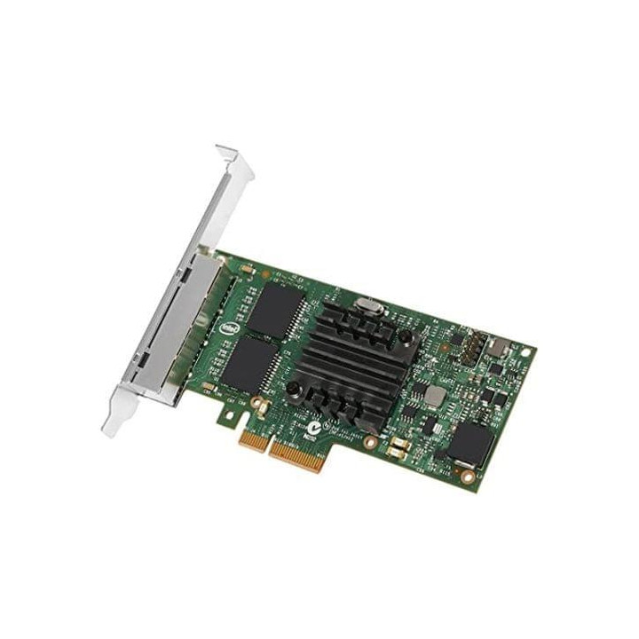 Мрежова карта Intel I350-T4V2, 4x RJ-45 Gigabit, PCI интерфейс, 1000 MB/s - I350T4V2BLK - 1
