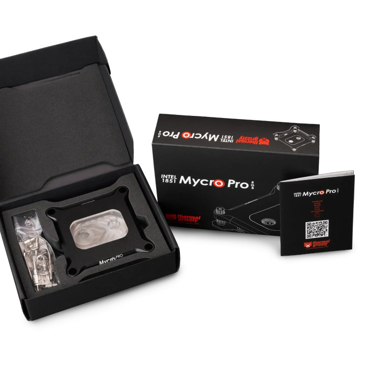 Водно охлаждане за процесор Thermal Grizzly Mycro Pro RGB, Socket 1851, RGB - TG-MY-P-RGB-i1851 - 6