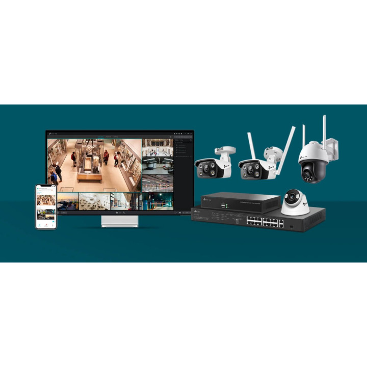Външна мрежова камера TP-Link VIGI C340, 4MP, 2.8mm, булет, пълноцветна - VIGI C340(2.8mm) - 12