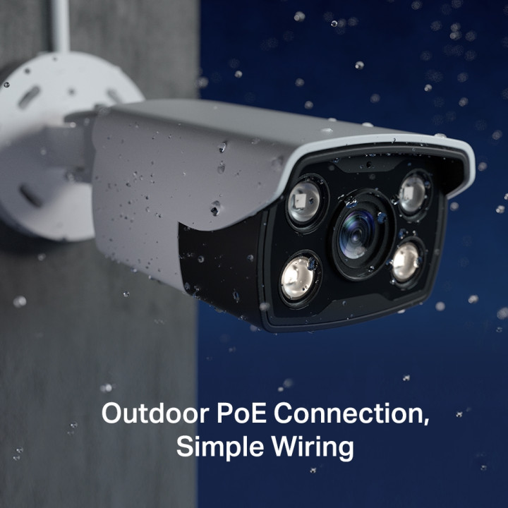 Външна IR булет мрежова камера TP-Link VIGI C330, 3MP 2304x1296p, 4mm обектив, жична - VIGI C330(4mm) - 8