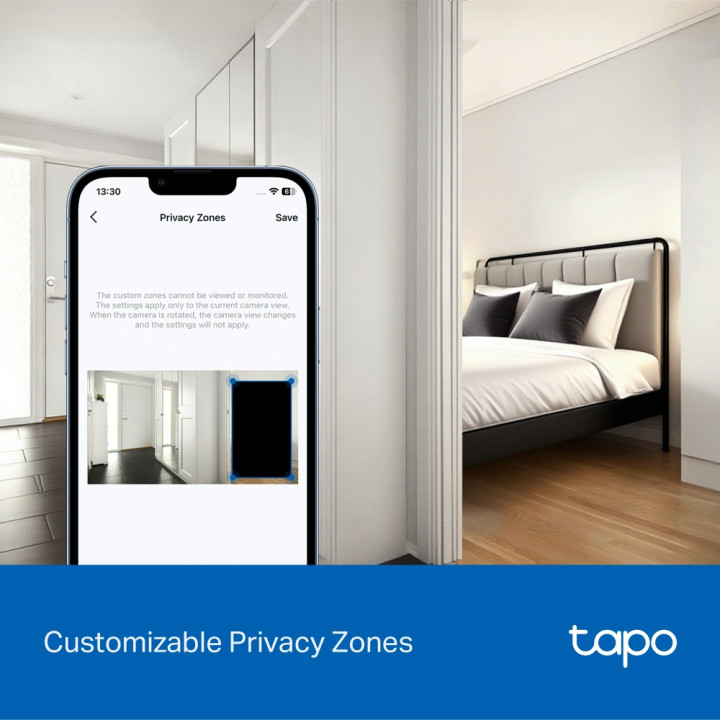 Домашна Wi-Fi охранителна камера TP-Link Tapo C250, 8MP, AI Detection, Pan/Tilt - Tapo C250 - 8