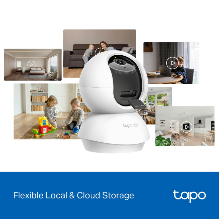 Домашна Wi-Fi охранителна камера TP-Link Tapo C250, 8MP, AI Detection, Pan/Tilt - Tapo C250 - 10