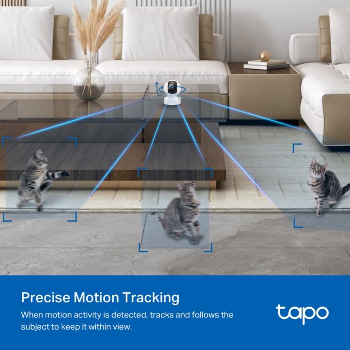 Wi-Fi Pan/Tilt камера за наблюдение TP-Link Tapo C222 - 8