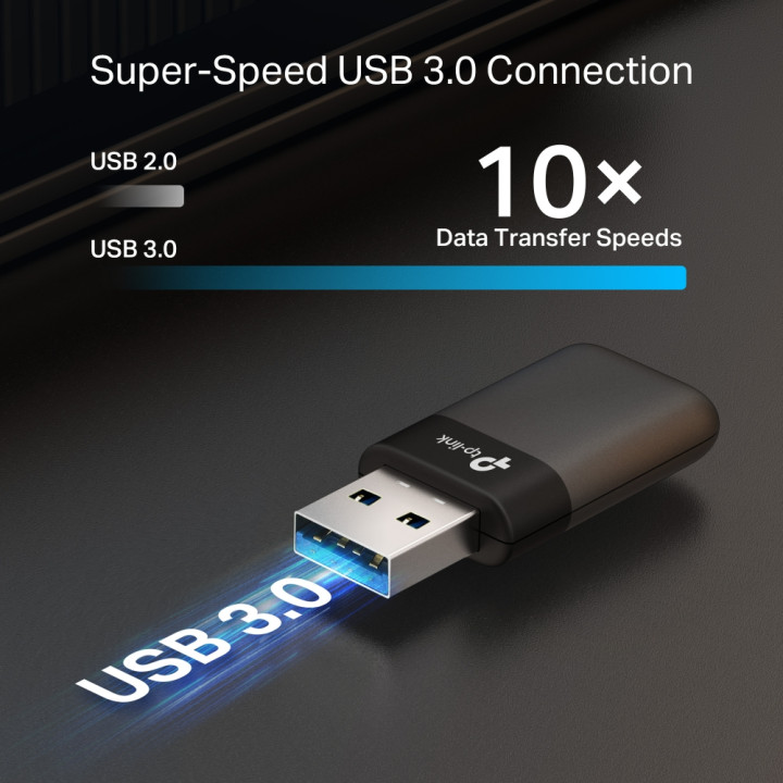 Безжичен USB адаптер TP-Link Archer TX23U, Wi-Fi 6 AX1800 - 5