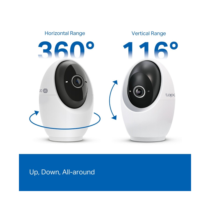 Wi-Fi камера за наблюдение TP-Link Tapo C260, 1/2.7" CMOS, H.264, Pan/Tilt 180°, MicroSD до 512GB - 2