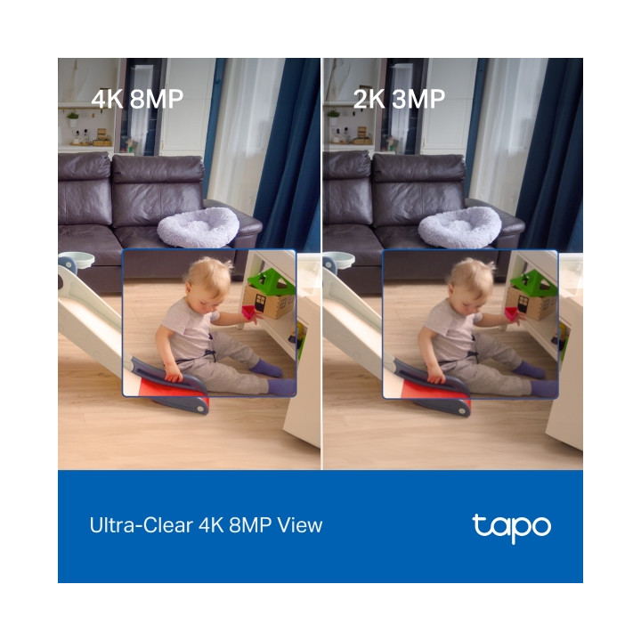 Wi-Fi камера за наблюдение TP-Link Tapo C260, 1/2.7" CMOS, H.264, Pan/Tilt 180°, MicroSD до 512GB - 3