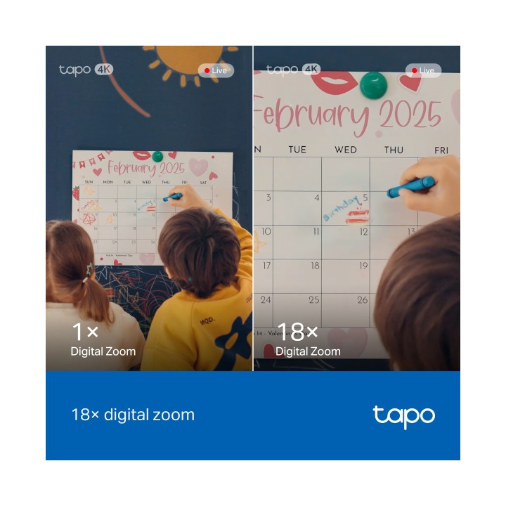 Wi-Fi камера за наблюдение TP-Link Tapo C260, 1/2.7" CMOS, H.264, Pan/Tilt 180°, MicroSD до 512GB - 4