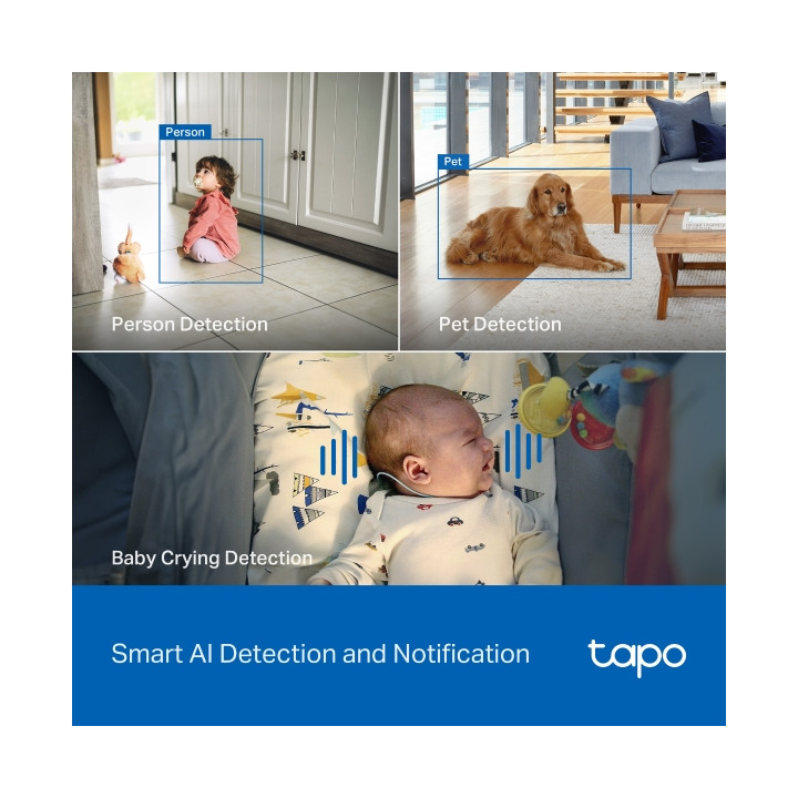 Wi-Fi камера за наблюдение TP-Link Tapo C260, 1/2.7" CMOS, H.264, Pan/Tilt 180°, MicroSD до 512GB - 7