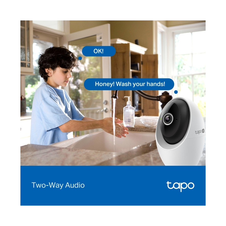 Wi-Fi камера за наблюдение TP-Link Tapo C260, 1/2.7" CMOS, H.264, Pan/Tilt 180°, MicroSD до 512GB - 8