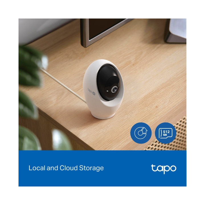 Wi-Fi камера за наблюдение TP-Link Tapo C260, 1/2.7" CMOS, H.264, Pan/Tilt 180°, MicroSD до 512GB - 10