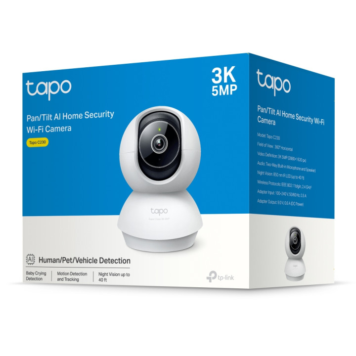 Wi-Fi камера за наблюдение TP-Link Tapo C230 - 11