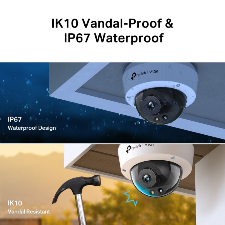 Мрежова камера TP-LINK VIGI C240, 4MP, 2.8mm, жична - VIGI C240(2.8mm) - 6