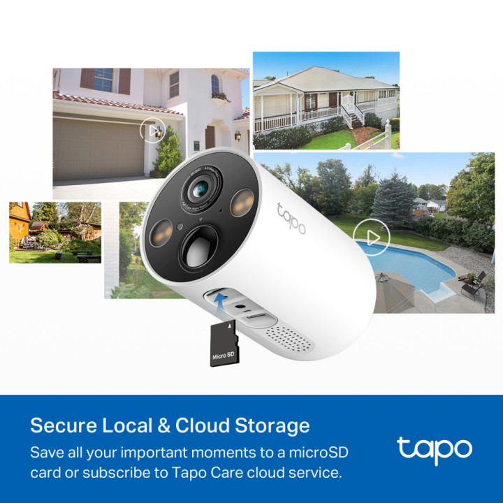 Безжична охранителна камера TP-Link Tapo C425 KIT, 2K QHD, слънчев панел - 10