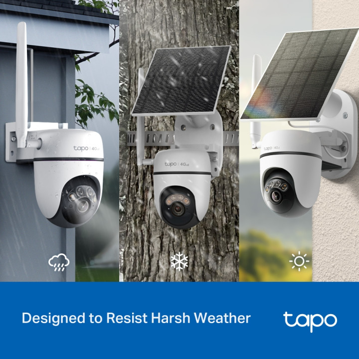 Охранителна камера TP-LINK Tapo C615G KIT, 3MP, Pan/Tilt, 4G LTE, Color Night Vision, 2-Way Audio - 10