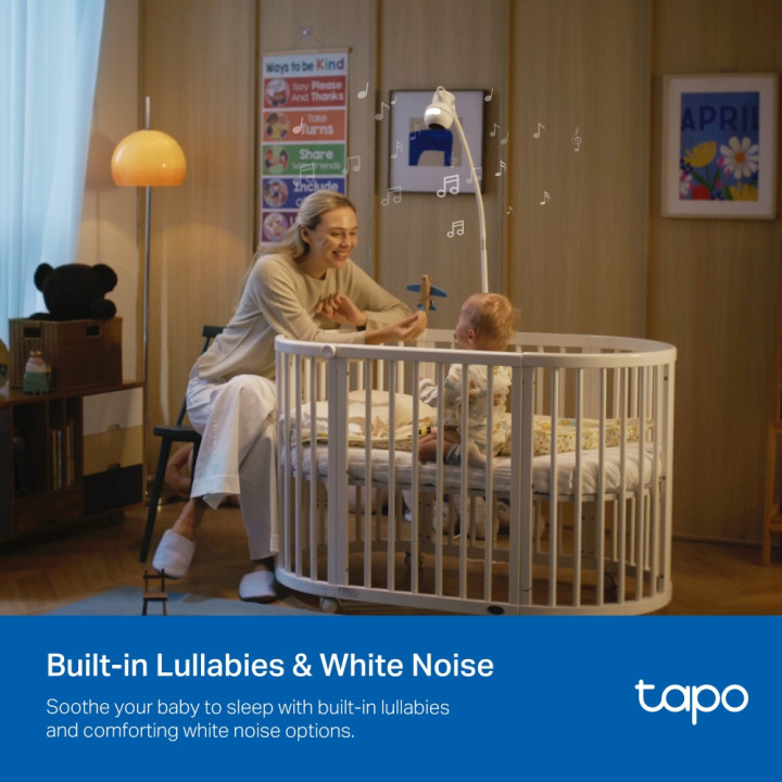 Интелигентна бебефон камера с двойна леща TP-Link Tapo C840 - 11