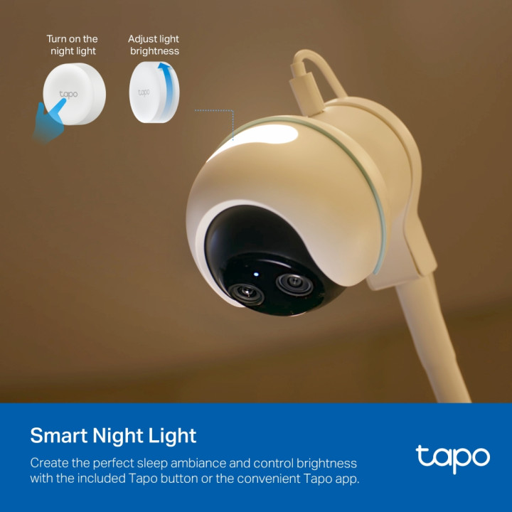 Интелигентна бебефон камера с двойна леща TP-Link Tapo C840 - 12